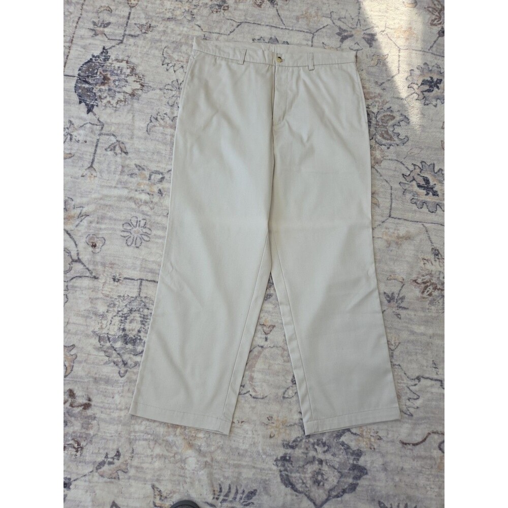 #271 Covington Vtg 90s Y2k Beige Cotton Chinos Trousers Men 38x29